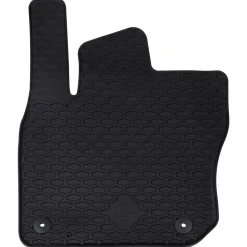 vidaXL Autobodemmat 4 pcs Zwart Rubber