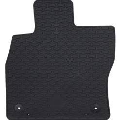 vidaXL Autobodemmat 4 pcs Zwart Rubber