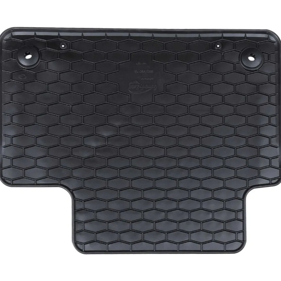 vidaXL Autobodemmat 4 pcs Zwart Rubber