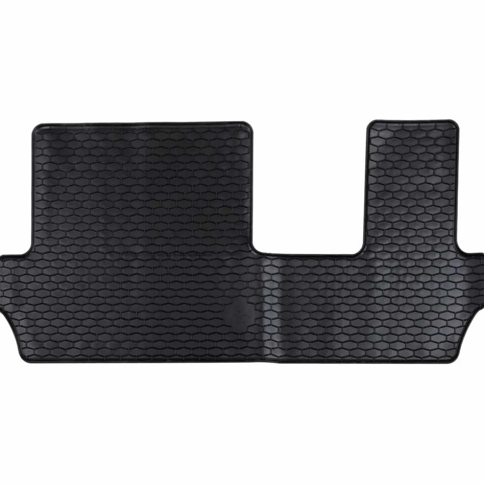 vidaXL Autobodemmat Zwart Rubber