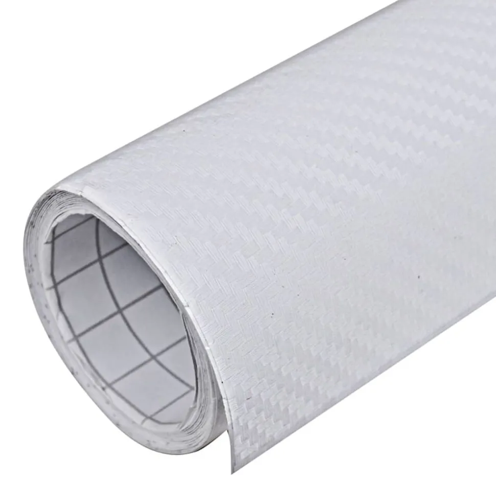 vidaXL Autofolie 3D 100x150 cm wit