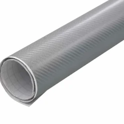vidaXL Autofolie 4D 100x150 cm zilverkleurig