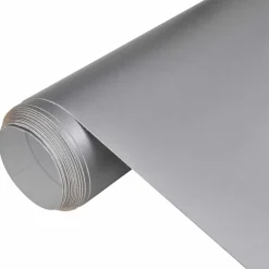 vidaXL Autofolie 100x150 cm matzilverkleurig