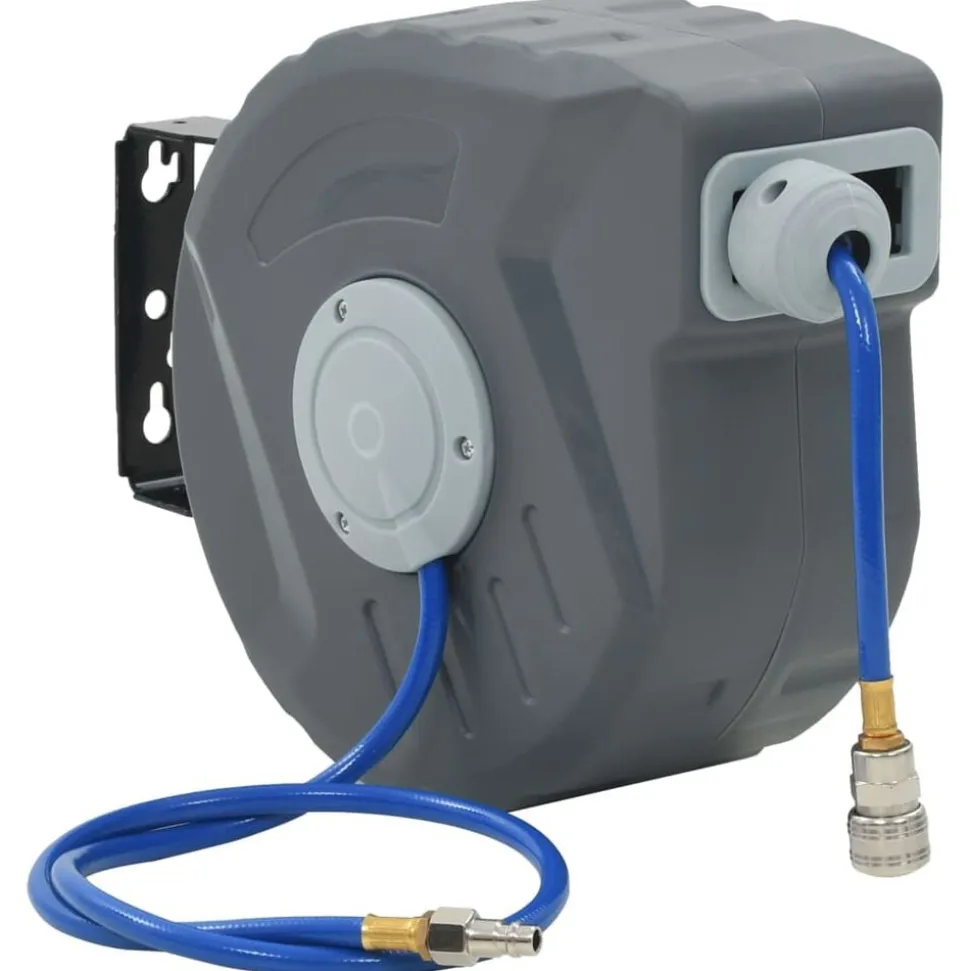 vidaXL Automatische luchthaspel 1/4" 12 m