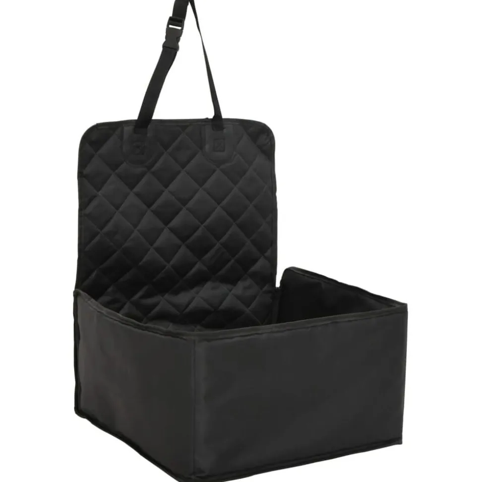 vidaXL Autostoelhoes voor honden zwart 45x45x25/55 cm