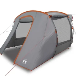 vidaXL Autotent waterdicht grijs en oranje