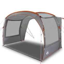 vidaXL Autotent waterdicht grijs en oranje