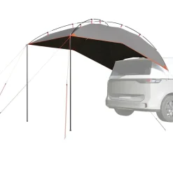 vidaXL Autotent waterdicht grijs en oranje