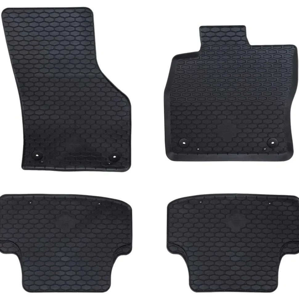 vidaXL Autovloermat 4 stuks Zwart geschikt voor Audi A3 2012-2020 Rubber