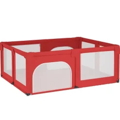 vidaXL Babybox met 2 deuren oxford stof rood