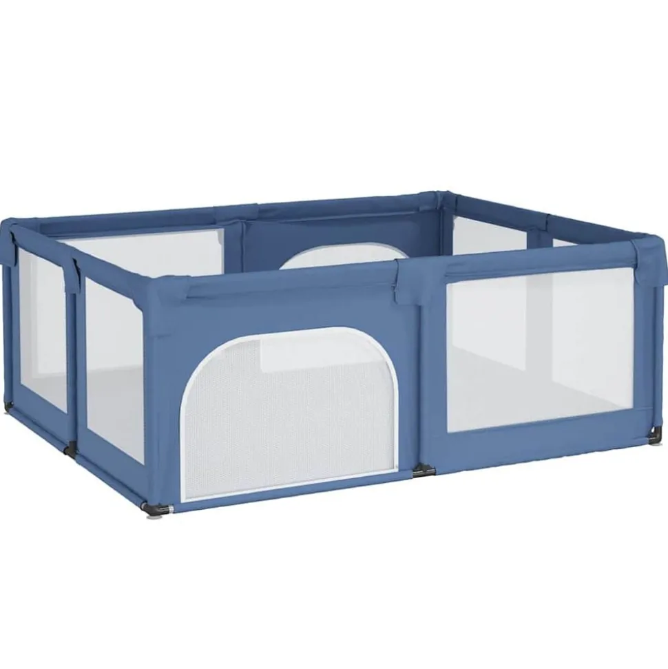 vidaXL Babybox met 2 deuren oxford stof lichtblauw