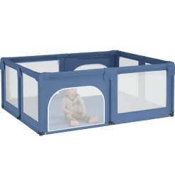vidaXL Babybox met 2 deuren oxford stof lichtblauw