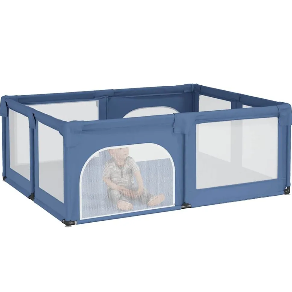 vidaXL Babybox met 2 deuren oxford stof lichtblauw
