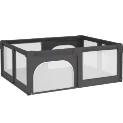 vidaXL Babybox met 2 deuren oxford stof donkergrijs
