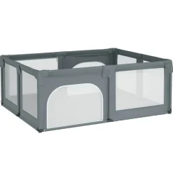 vidaXL Babybox met 2 deuren oxford stof lichtgrijs
