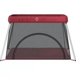 vidaXL Babybox met matras linnen rood