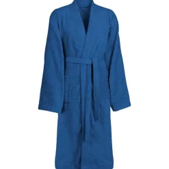 vidaXL Badjas KINN Blauw S Katoen
