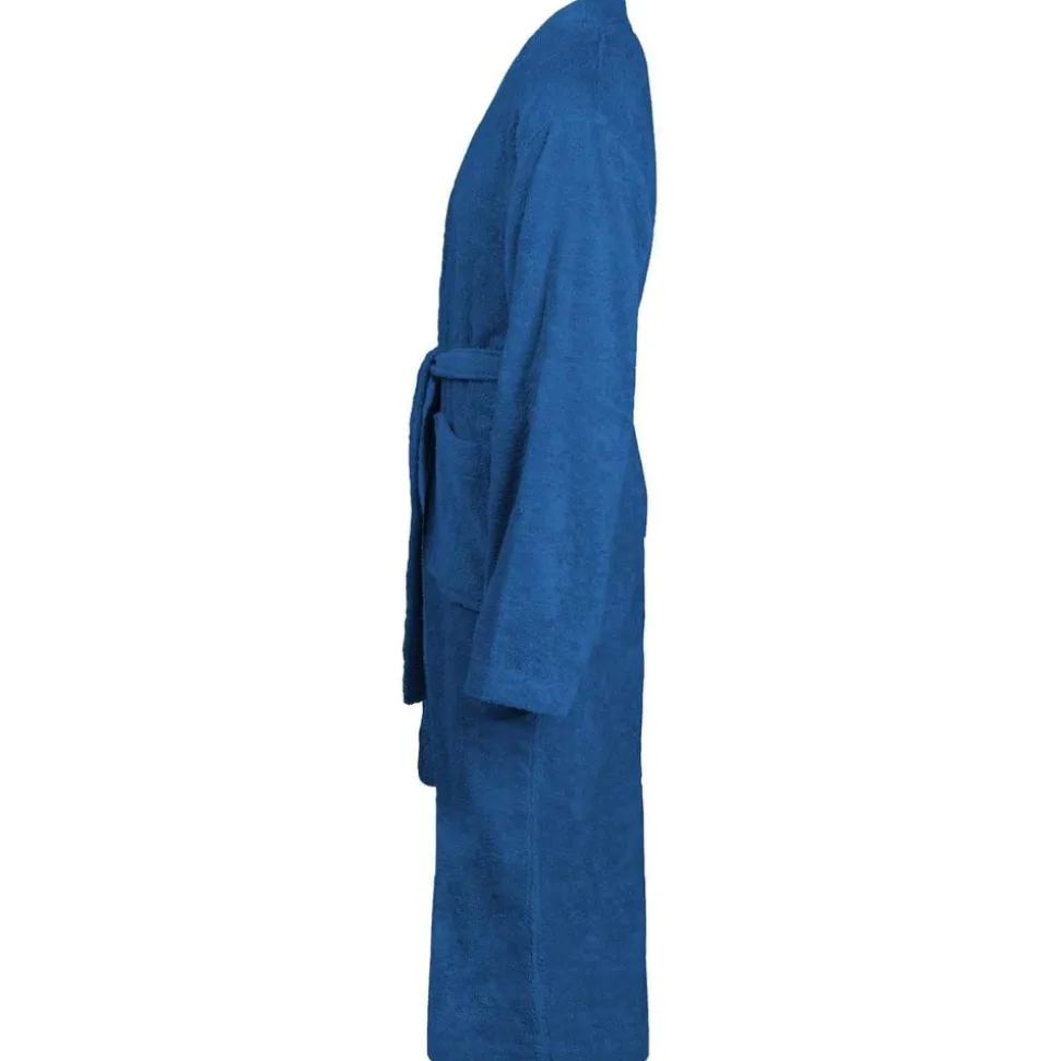 vidaXL Badjas KINN Blauw S Katoen