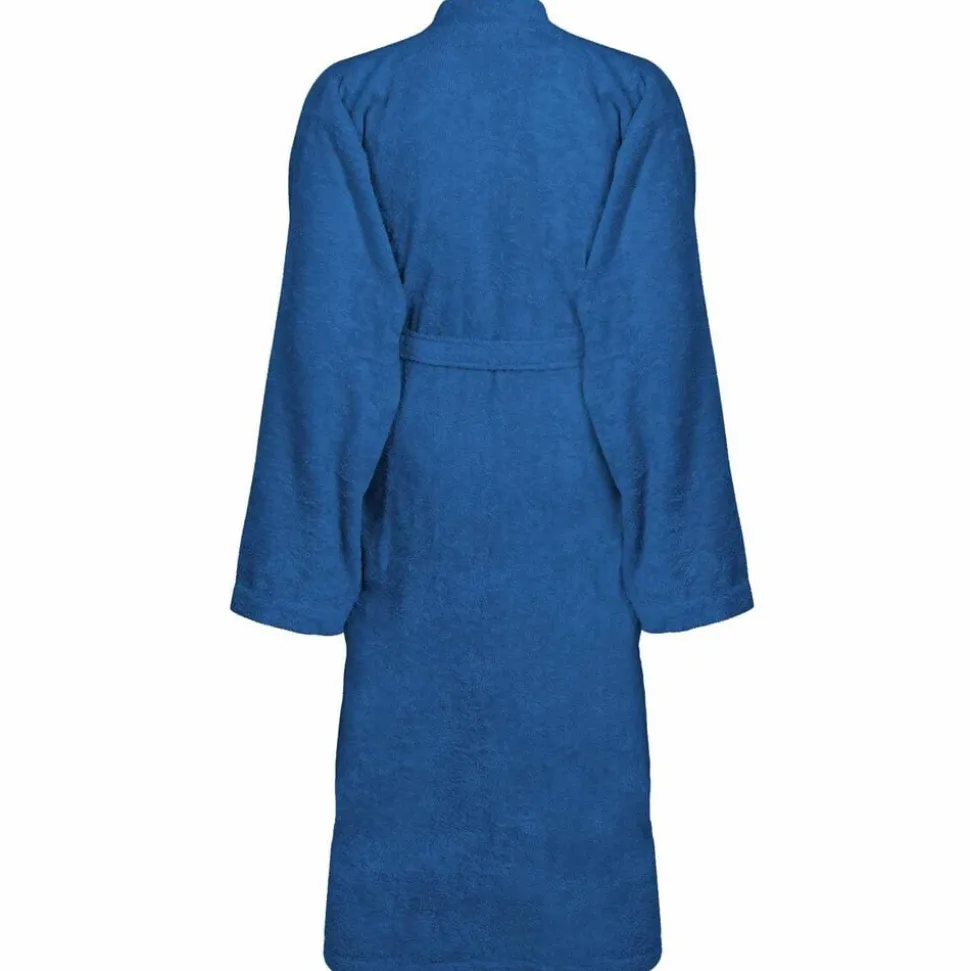 vidaXL Badjas KINN Blauw S Katoen