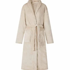 vidaXL Badjas zonder Kap Beige s Flanel