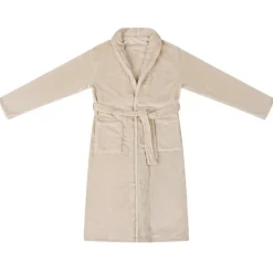 vidaXL Badjas zonder Kap Beige s Flanel