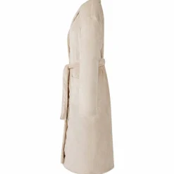 vidaXL Badjas zonder Kap Beige s Flanel