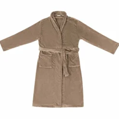 vidaXL Badjas zonder Kap Kameel s Flanel