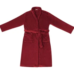 vidaXL Badjas zonder Kap Bordeaux Rood s Flanel