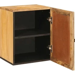 vidaXL Badkamer Hangkast Bruin 38 x 33 x 48 cm Massief Mango Hout