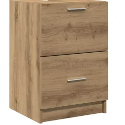 vidaXL Badkamer Kast Artisan Eiken 40 x 37 x 59 cm Bewerkt hout