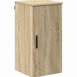 vidaXL Badkamer Kast Wandgemonteerd Sonoma Eiken 30 x 31,5 x 61 cm
