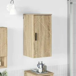 vidaXL Badkamer Kast Wandgemonteerd Sonoma Eiken 30 x 31,5 x 61 cm