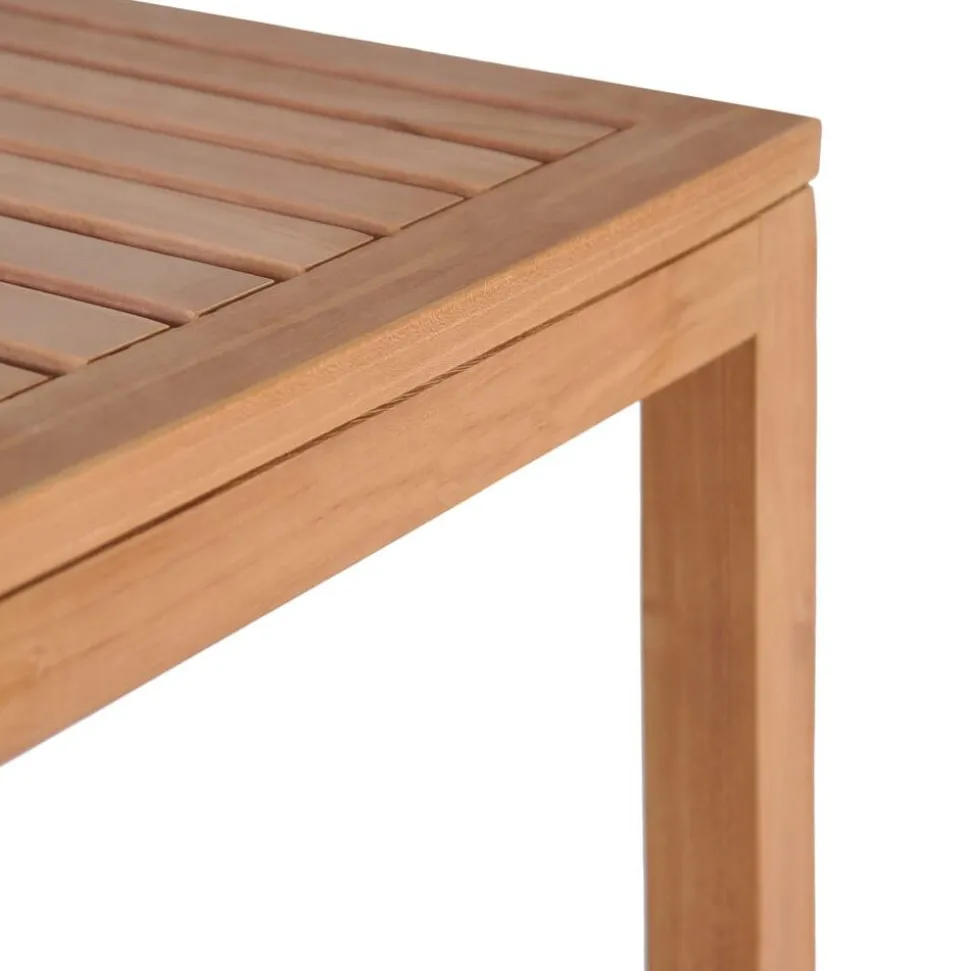 vidaXL Badkamer opbergrek 4-laags 42x42x165 cm massief teakhout