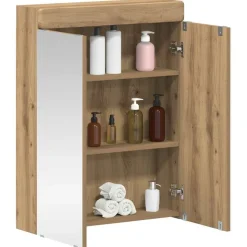 vidaXL Badkamer spiegelkast TULUM Artisan Eiken 60 x 16,5 x 78 cm