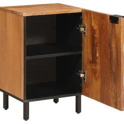 vidaXL Badkamerkast met plank Bruin 38 x 33 x 58 cm Massief Mango Hout