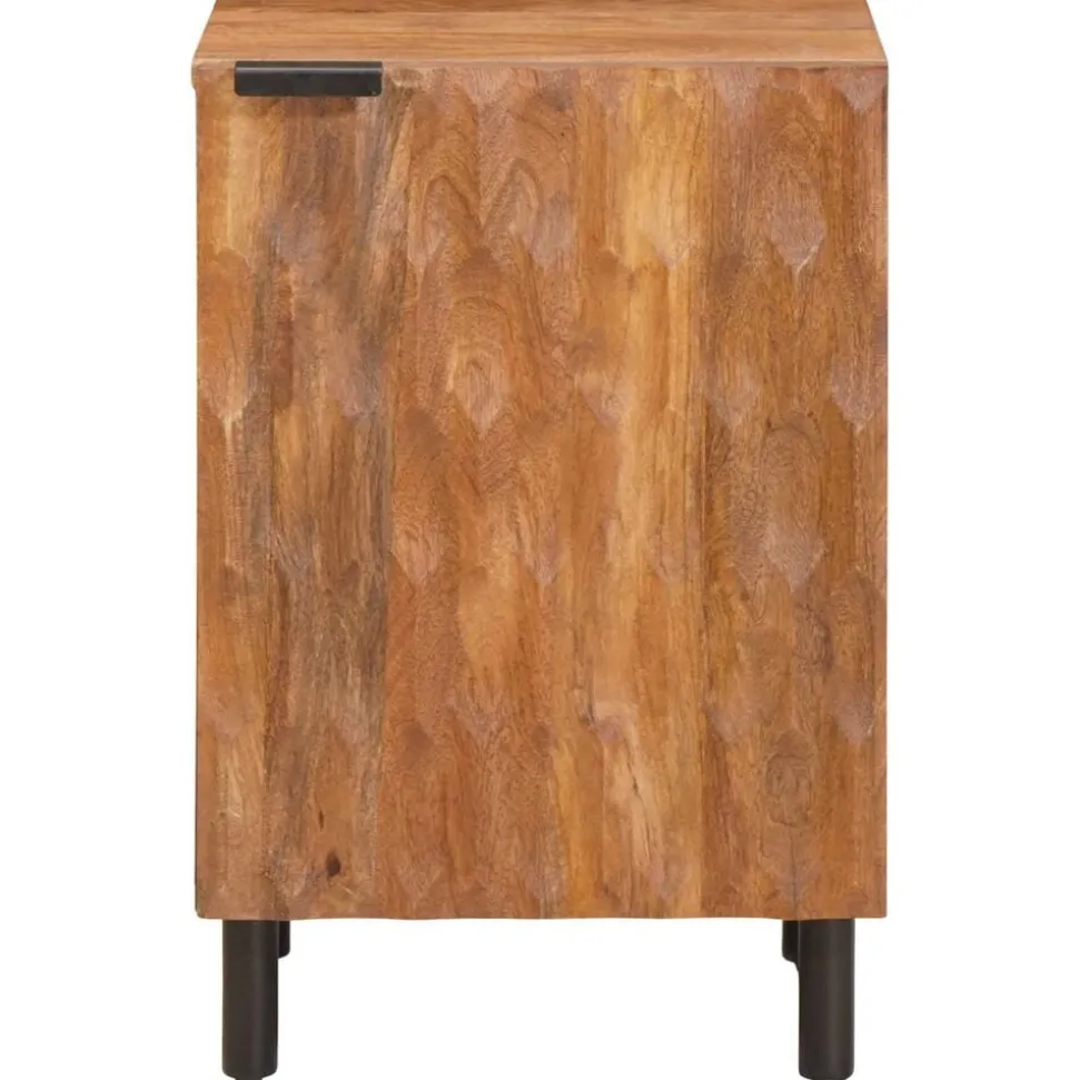 vidaXL Badkamerkast met plank Bruin 38 x 33 x 58 cm Massief Mango Hout