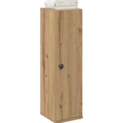 vidaXL Badkamerkast met rolhouder 20,5x22x72 cm artisanaal eikenkleur