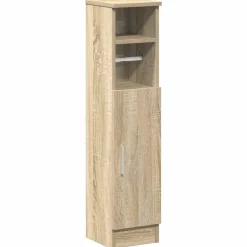vidaXL Badkamerkast met rolhouder 20,5x22x90 cm sonoma eikenkleurig