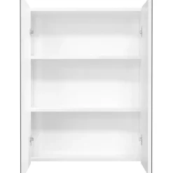 vidaXL Badkamerkast met spiegel 60x15x75 cm MDF glanzend wit