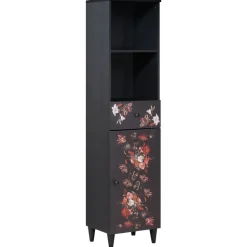vidaXL Badkamerkast Multikleur 38 x 33,5 x 160 cm Massief Mango Hout