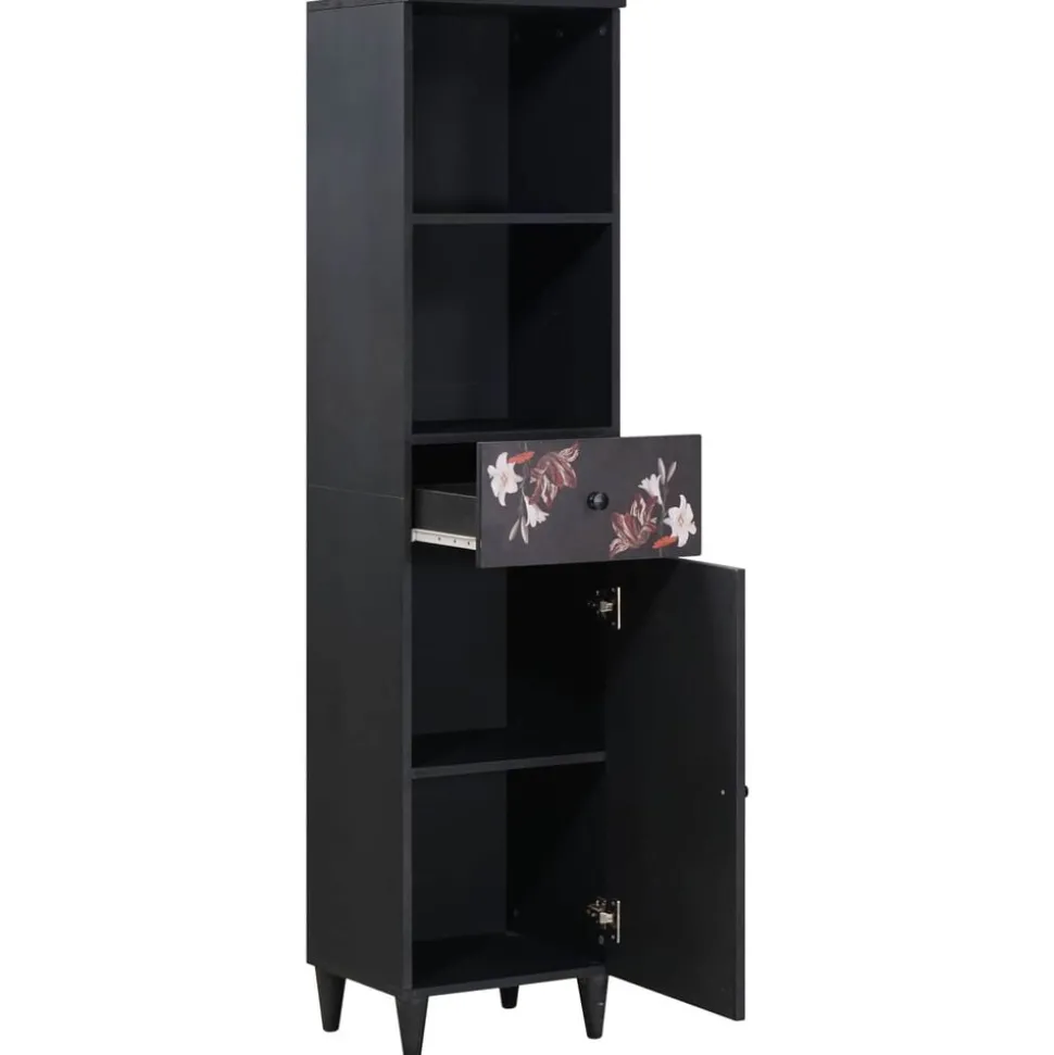 vidaXL Badkamerkast Multikleur 38 x 33,5 x 160 cm Massief Mango Hout