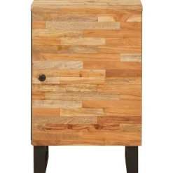 vidaXL Badkamerkast Naturel 38 x 33 x 58 cm Massief Mango Hout