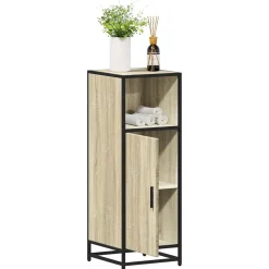 vidaXL Badkamerkast Sonoma Eiken 35x37,5x100 cm Bewerkt Hout
