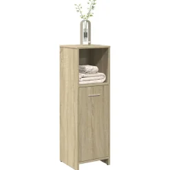 vidaXL Badkamerkast 30x30x95 cm spaanplaat sonoma eikenkleurig