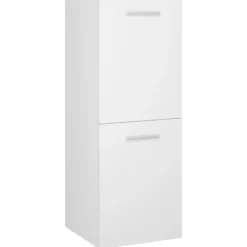 vidaXL Badkamerkast 30x30x80 cm bewerkt hout wit