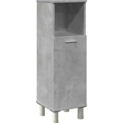 vidaXL Badkamerkast 30x30x95 cm spaanplaat betongrijs