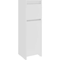 vidaXL Badkamerkast 30x30x95 cm bewerkt hout wit