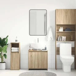 vidaXL Badkamerkast 60x33x61 cm bewerkt hout sonoma eikenkleurig