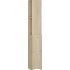 vidaXL Badkamerkast 25x26,5x170 cm bewerkt hout sonoma eikenkleurig