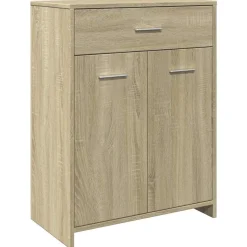 vidaXL Badkamerkast 60x33x80 cm spaanplaat sonoma eikenkleurig